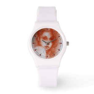 Reloj De Pulsera BELLEZA ROMÁNTICA / Retrato femenino en Sepia Brow