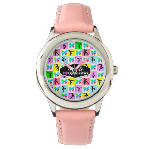 RELOJ DE PULSERA BELLO DISEÑO DE GIMNASTICAS DE MARIPOSAS