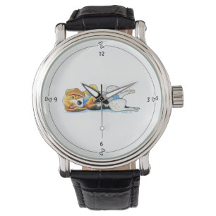 Reloj De Pulsera Belly encima del beagle
