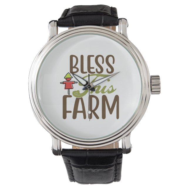 Reloj De Pulsera Bendice esta granja (Anverso)