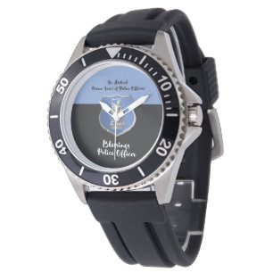 Reloj De Pulsera Bendiciones de San Miguel al nuevo oficial de poli