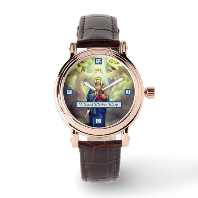 Reloj De Pulsera Bendita Madre María (Anverso)
