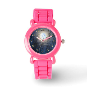 Reloj De Pulsera Bendita Virgen María en el bosque de la Luna Lite