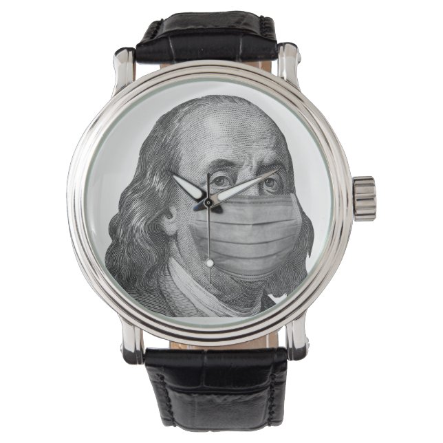 Reloj De Pulsera Benjamin Franklin en máscara (Anverso)