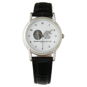 Reloj De Pulsera Benjamin Franklin tres cosas extremadamente