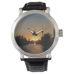 Reloj De Pulsera Berlín Alemania horizonte noche Fernsehturm