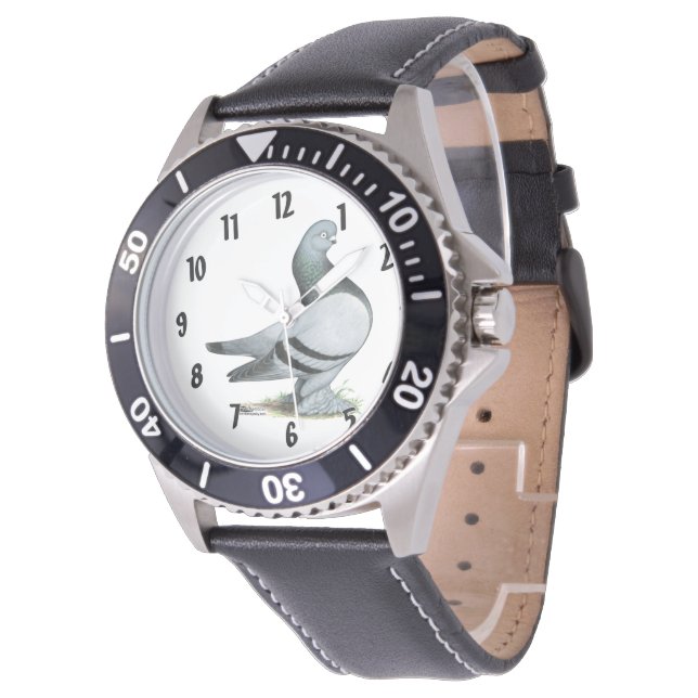 Reloj De Pulsera Berliner Tumbler Pigeon Blue Bar (Angular)