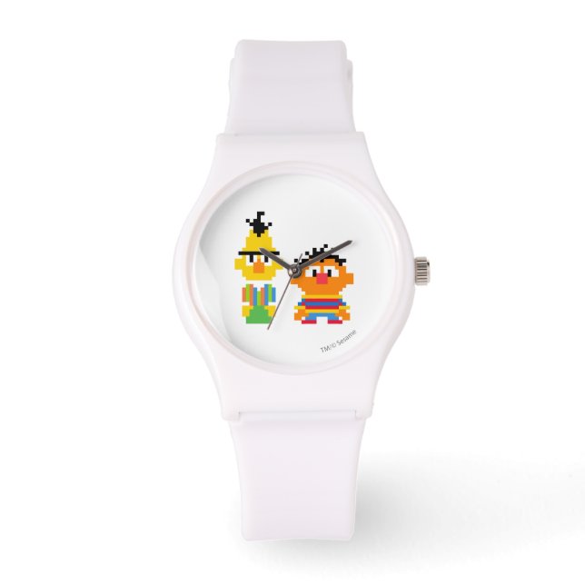 Reloj De Pulsera Bert y Ernie Pixel Art (Anverso)