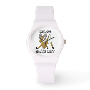 Reloj De Pulsera Besa a mi Goatie Butt Funny Goat