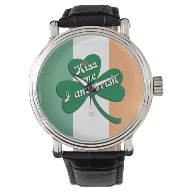 Reloj De Pulsera Bésame soy irlandés (Anverso)