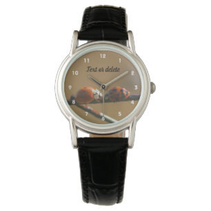 Reloj De Pulsera Besando Ladybugs En Una Alambrada Personalizada 