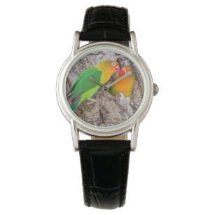 Reloj De Pulsera Besos de aves amorosas de Fischer, África