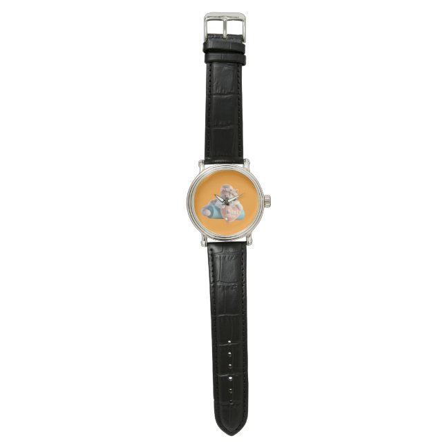 Reloj De Pulsera Best Mom Cat Round Clock (Superficie plana)
