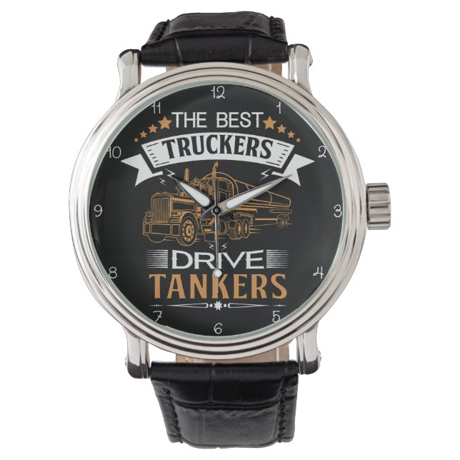 Reloj De Pulsera Best Truckers Drive Tankers (Anverso)