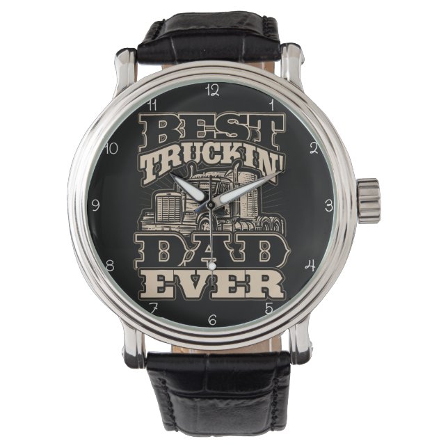 Reloj De Pulsera Best Truckin' Dad Ever (Anverso)