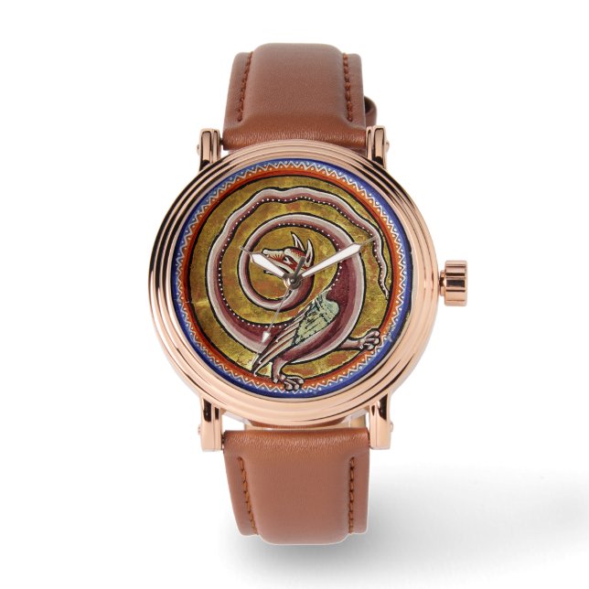 RELOJ DE PULSERA BESTIARIO MEDIEVAL, OBSERVACIÓN DE CÍRCULOS DE DRA (Anverso)