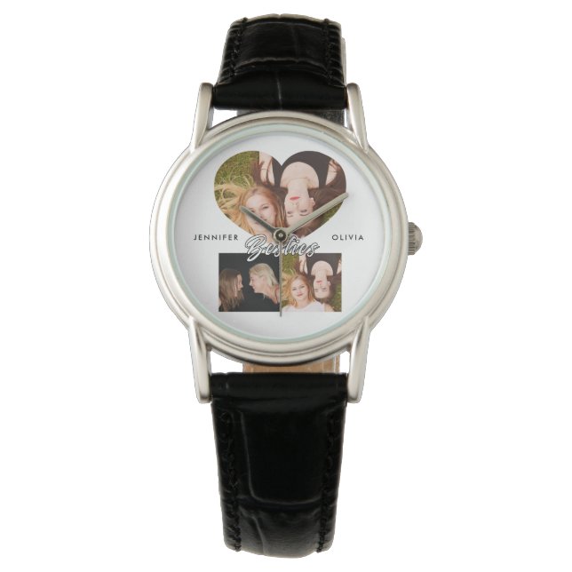 Reloj De Pulsera Besties Best Friends Elegant Photo (Anverso)