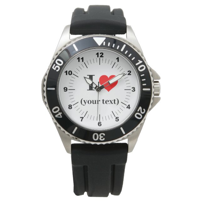 Reloj De Pulsera ¡BESTSELLER! Hombres ❤️ Black Rubber Strap Watch (Anverso)
