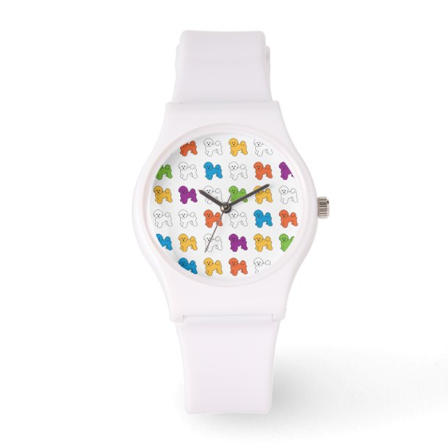 Reloj De Pulsera Bichon Frise (Anverso)