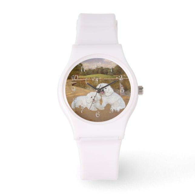 Reloj De Pulsera Bichon Frise Barcos de vela (Anverso)