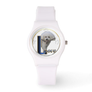 Reloj De Pulsera Bichon Frise Dog Art