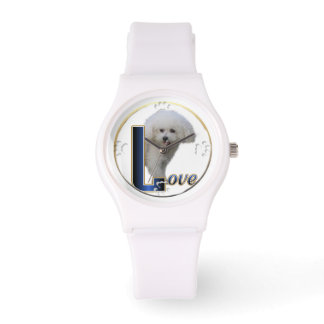 Reloj De Pulsera Bichon Frise Dog Art