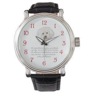 Reloj De Pulsera Bichon Frise Recuerdo HEMBRA
