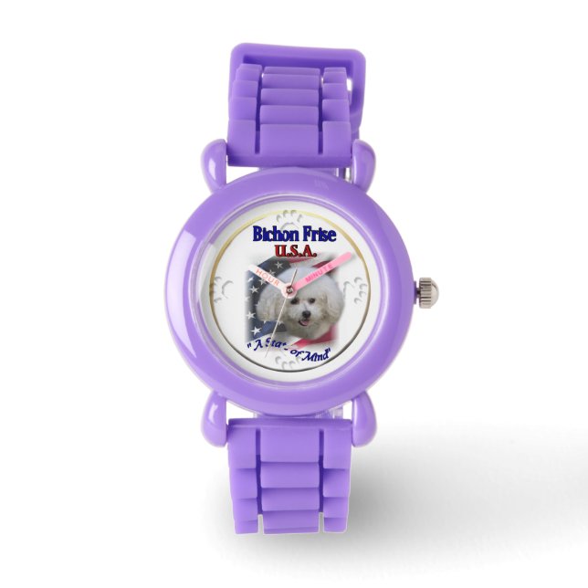 Reloj De Pulsera Bichon Frise USA (Anverso)