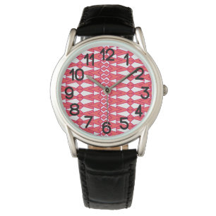 Reloj De Pulsera Bichos rojos y rosas