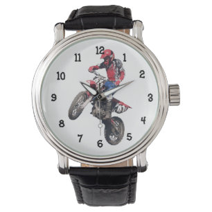 Reloj De Pulsera Bici roja de la suciedad