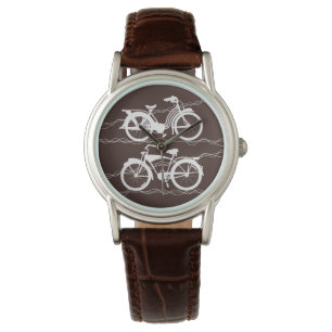 Reloj De Pulsera Bicicleta Bicicleta Vigilancia Blanca