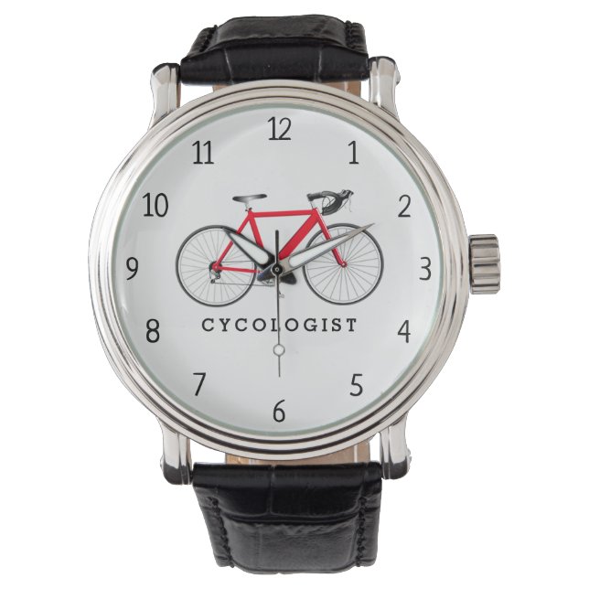 Reloj De Pulsera Bicicleta Roja Cycologic (Anverso)