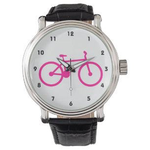 Reloj De Pulsera Bicicleta rosa caliente; bicicleta