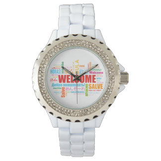 Reloj De Pulsera Bienvenido a diferentes idiomas