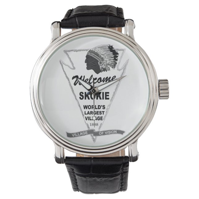 Reloj De Pulsera Bienvenidos a Skokie, Illinois (Anverso)
