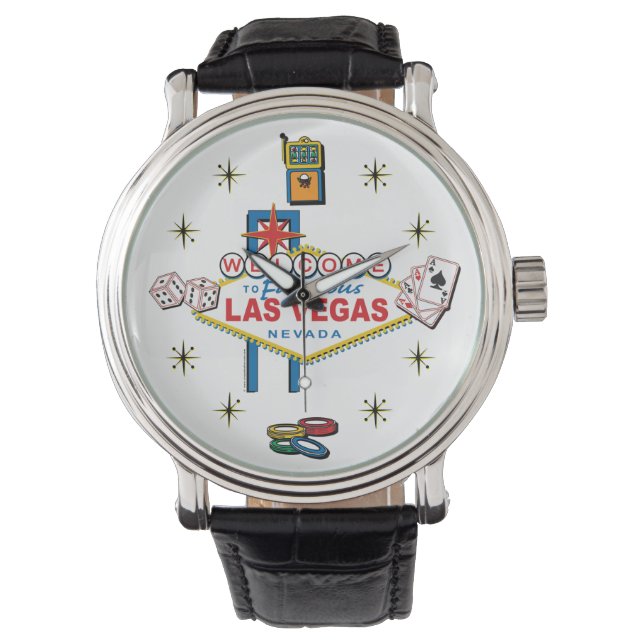 Reloj De Pulsera Bienvenidos al Rótulo de Las Vegas (Anverso)
