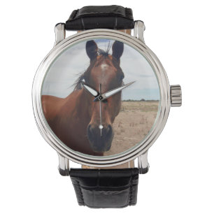 Reloj De Pulsera Big_Brown-Horse,_Mens_Leather_Watch.