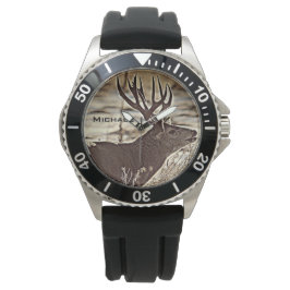 Reloj De Pulsera Big Rack Whitetail Buck