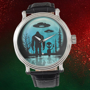 Reloj De Pulsera Bigfoot UFO Alien