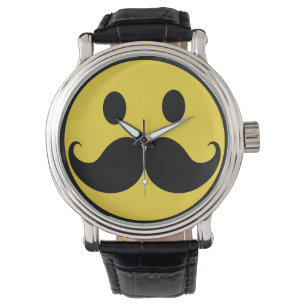 Reloj De Pulsera Bigote retro del bigote