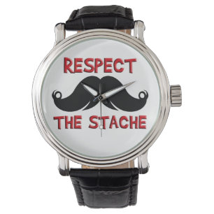 Reloj De Pulsera Bigote retro del bigote