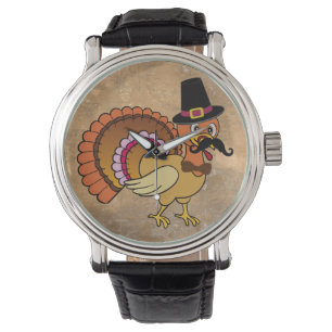 Reloj De Pulsera Bigote Turquía de la acción de gracias