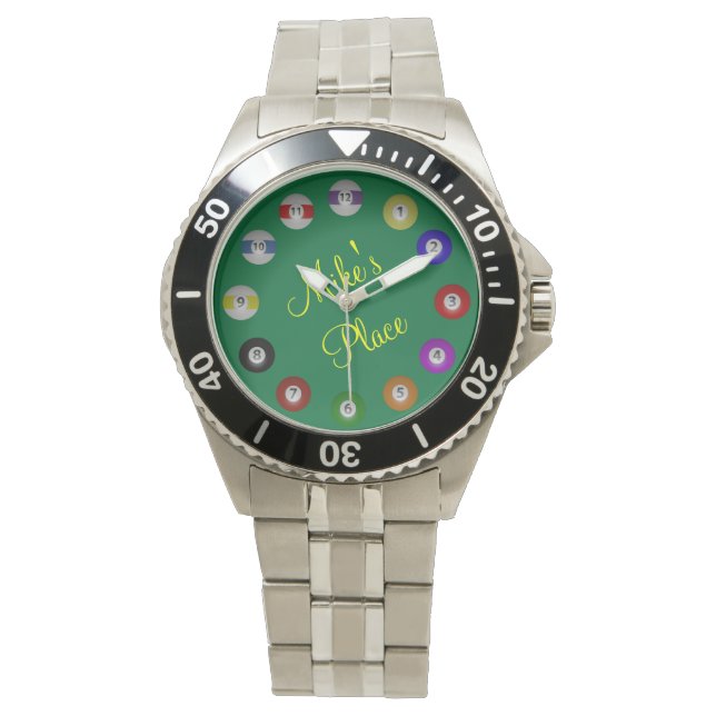 Reloj De Pulsera Billiard Ball Numerado (Anverso)