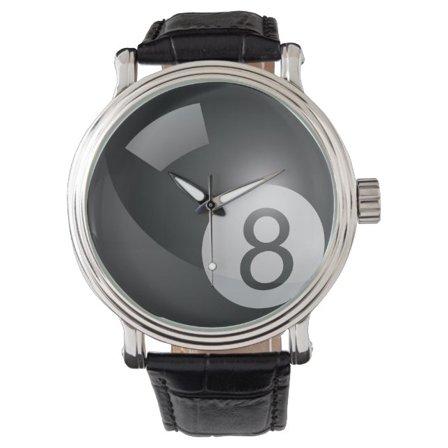 Reloj De Pulsera Billiards 8 Ball (Anverso)