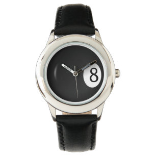 Reloj De Pulsera Billiards Eight Ball Sports Writing Watch