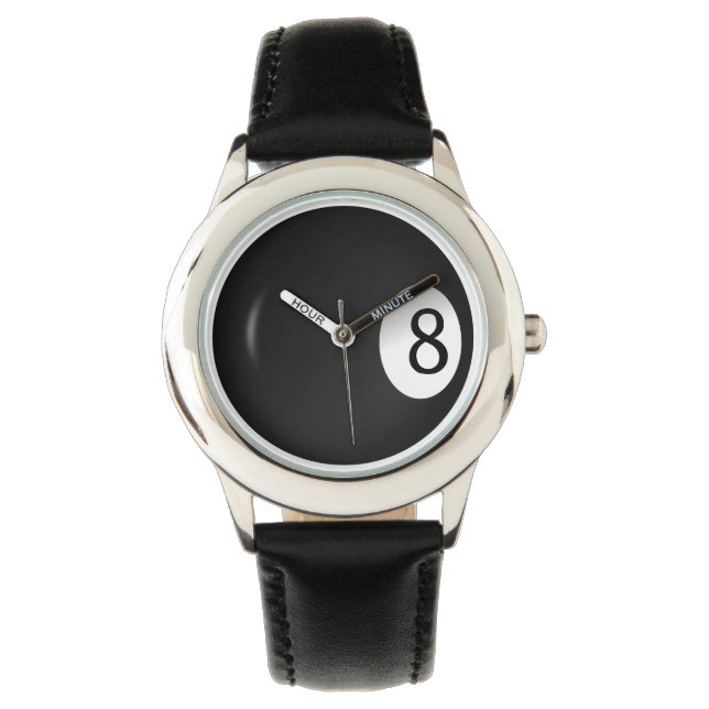 Reloj De Pulsera Billiards Eight Ball Sports Writing Watch (Anverso)