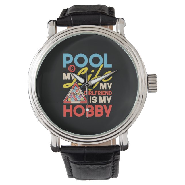 Reloj De Pulsera Billiards Player | Pool Billiards Is My Life (Anverso)