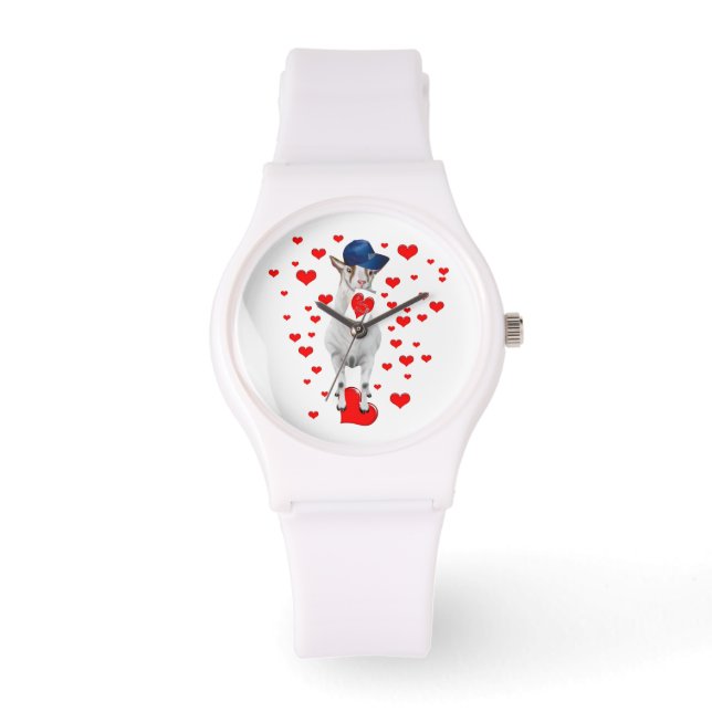Reloj De Pulsera Billy Goat And Hearts (Anverso)