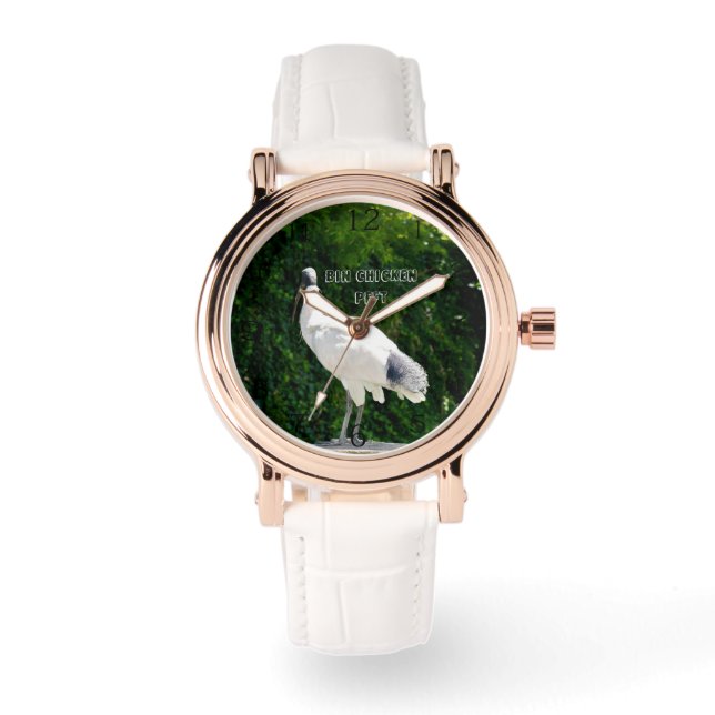 Reloj De Pulsera Bin Chicken PFTT Conocido Como Ibis, (Anverso)