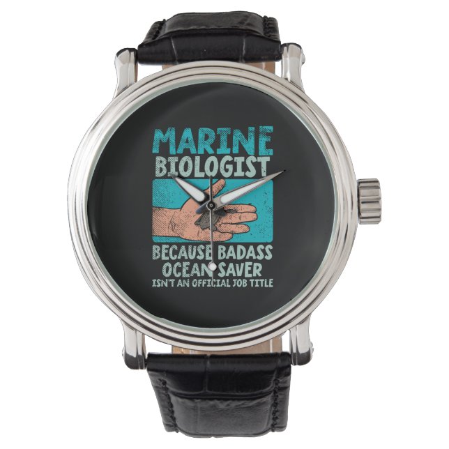 Reloj De Pulsera Biólogo marino (Anverso)